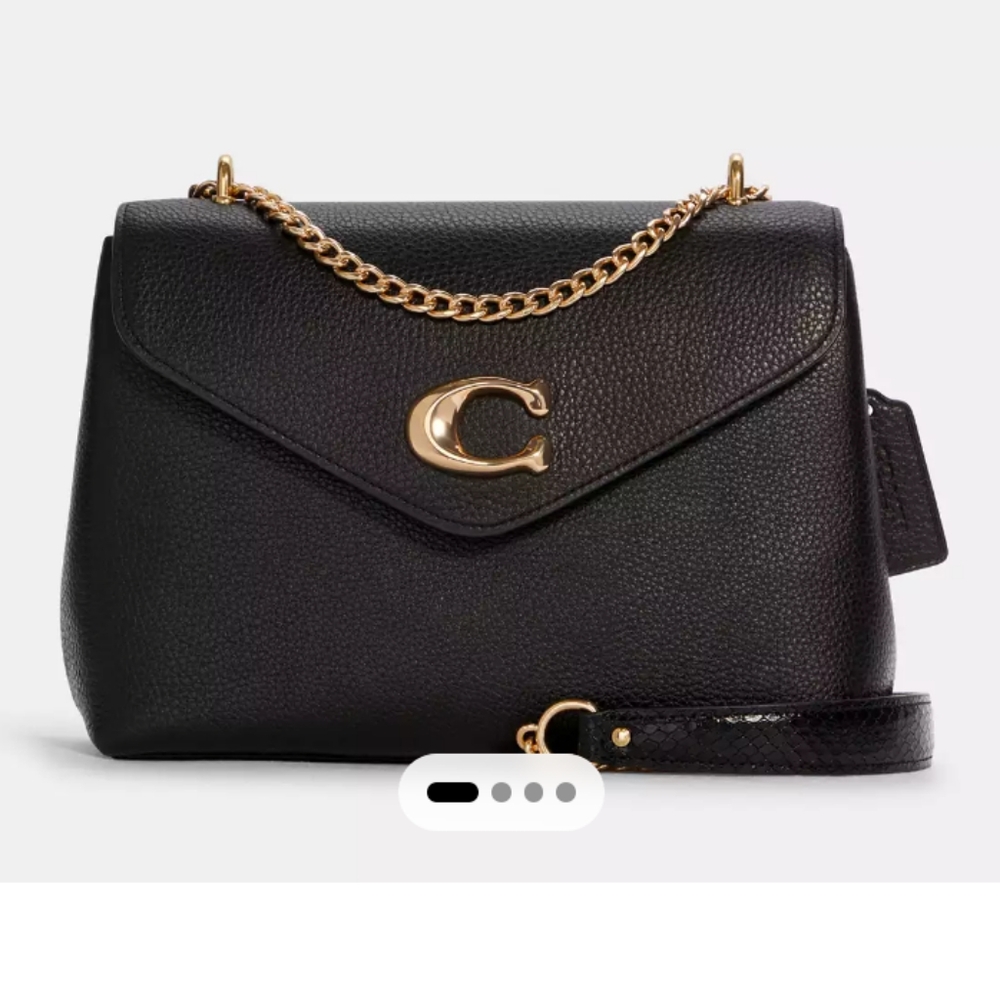 Coach Tammie Black Leather Crossbody Bag